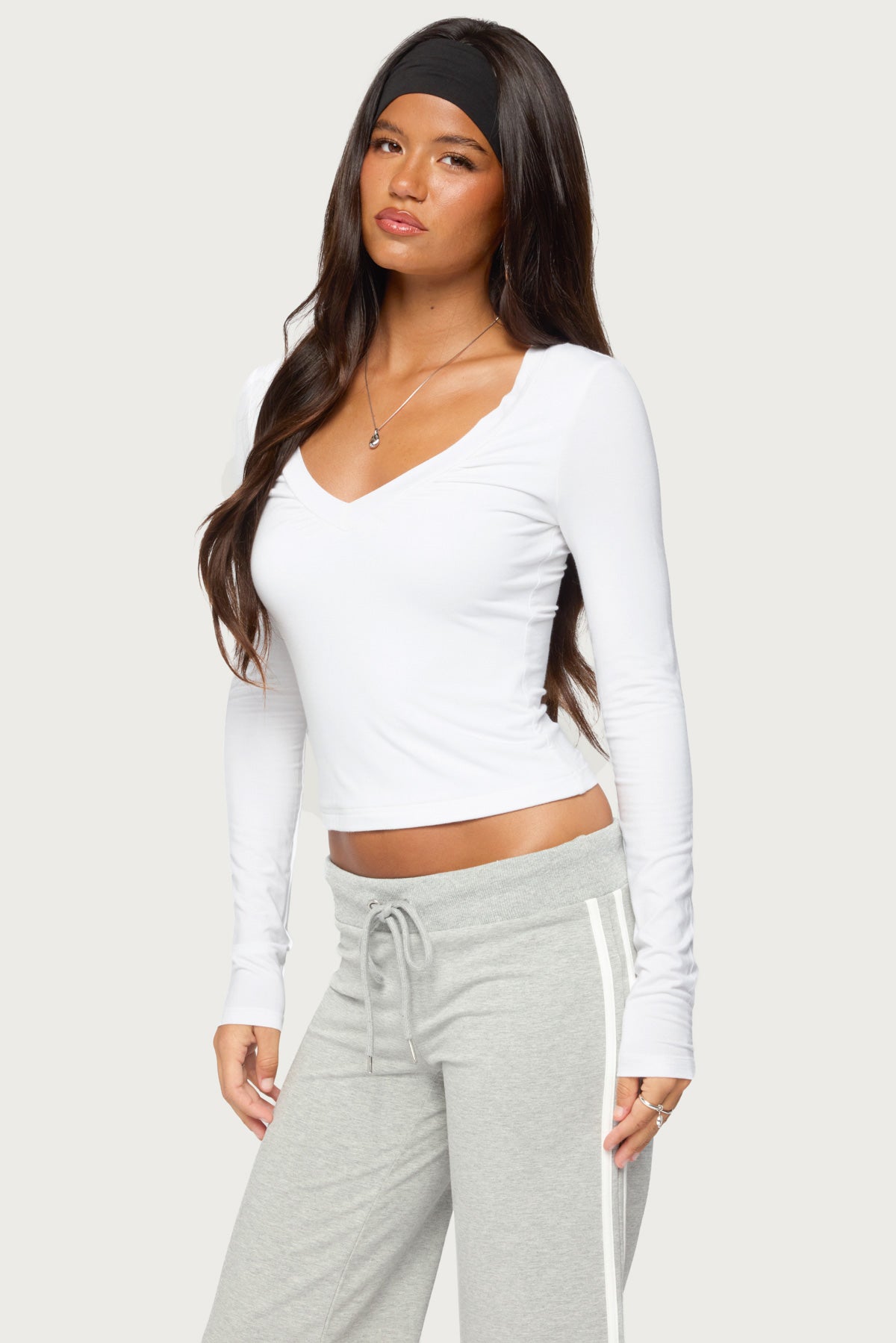 Taima Ruched Long Sleeve Top