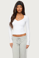Taima Ruched Long Sleeve Top
