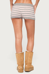 Abra Striped Knit Shorts
