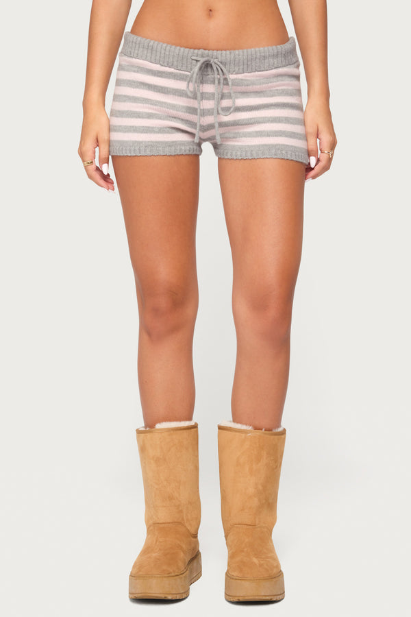 Abra Striped Knit Shorts
