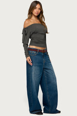Celie Off Shoulder Tie Top