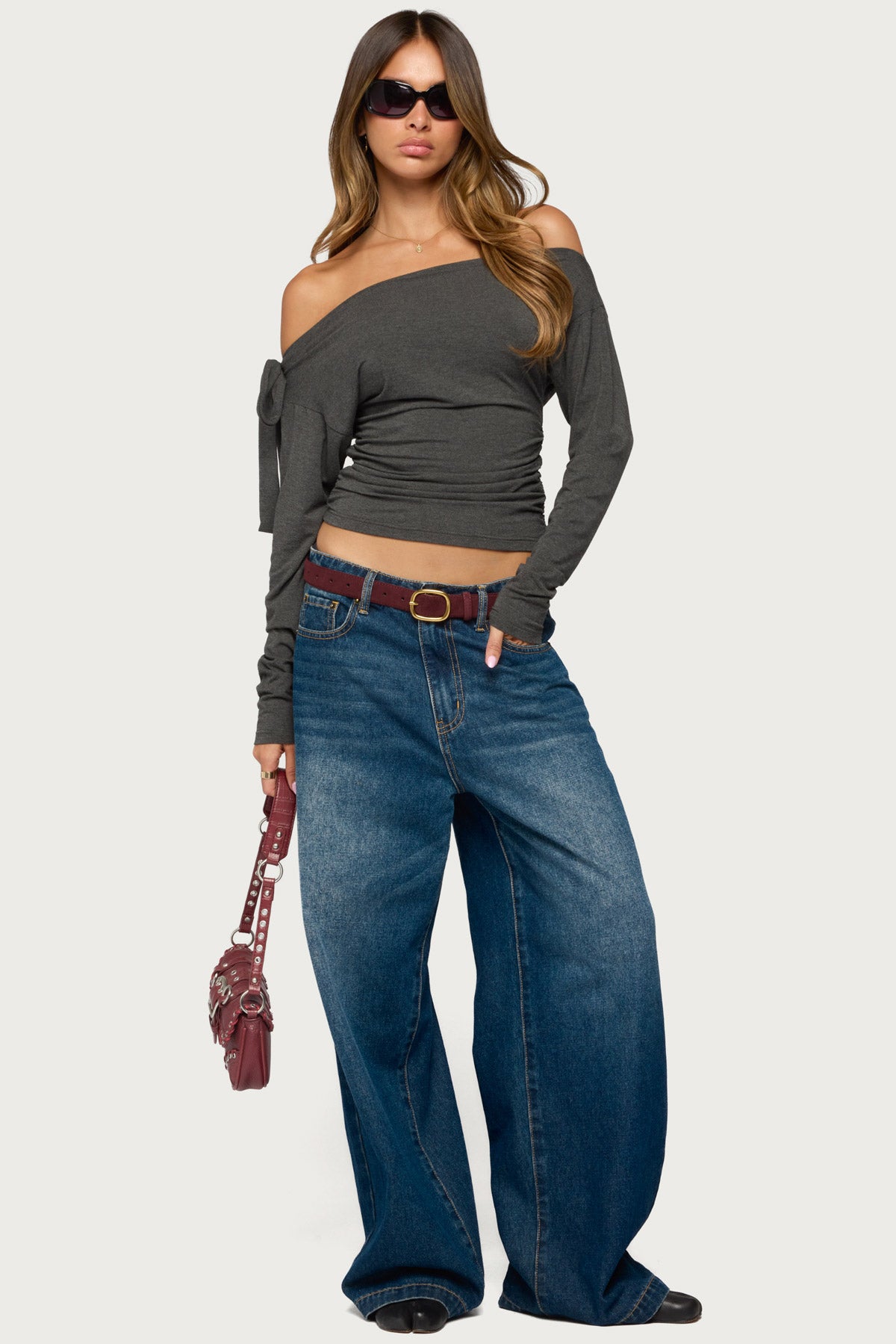 Celie Off Shoulder Tie Top