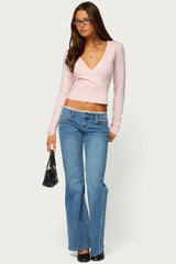 Dezi Long Sleeve Knit Top