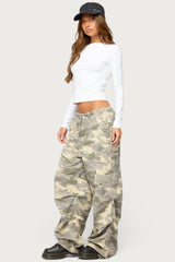Emzi Baggy Cotton Cargo Pants