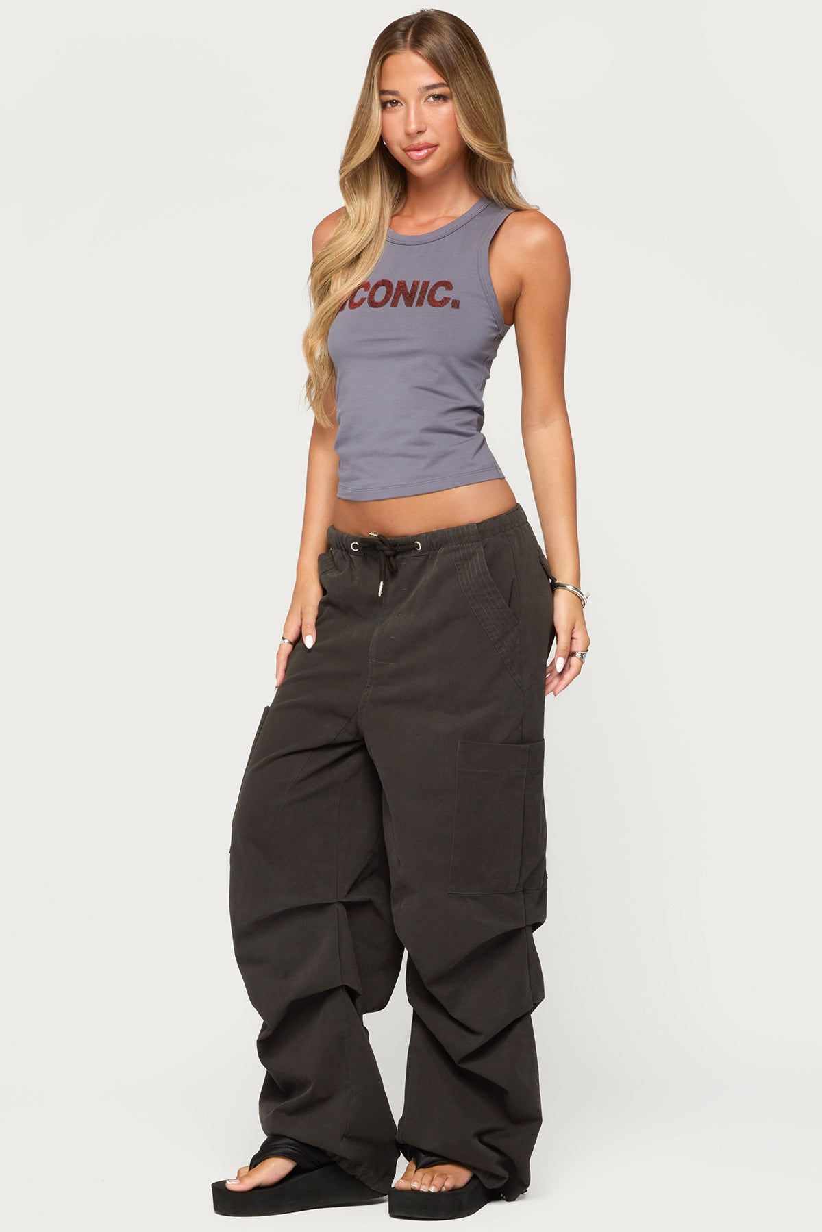 Emzi Baggy Cotton Cargo Pants