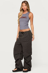 Emzi Baggy Cotton Cargo Pants