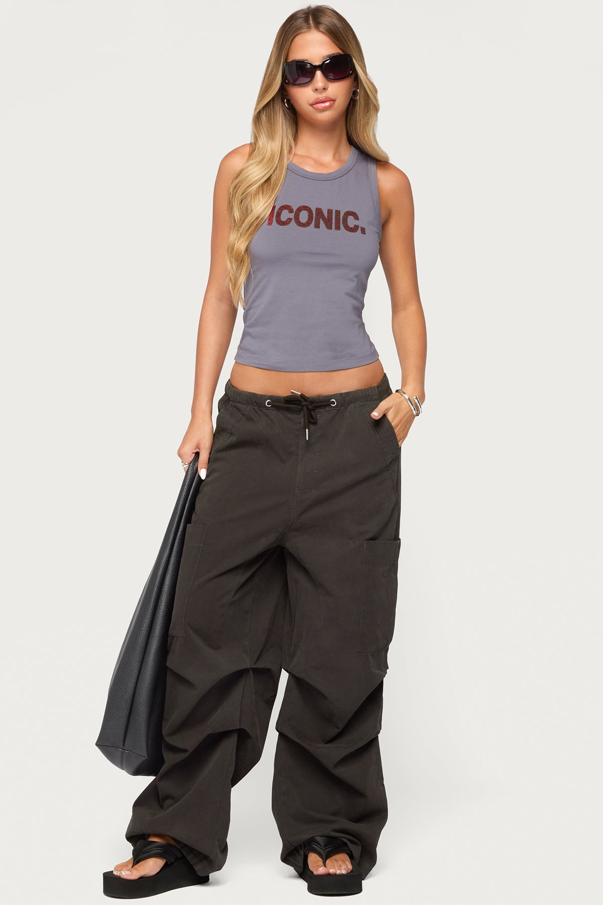 Emzi Baggy Cotton Cargo Pants