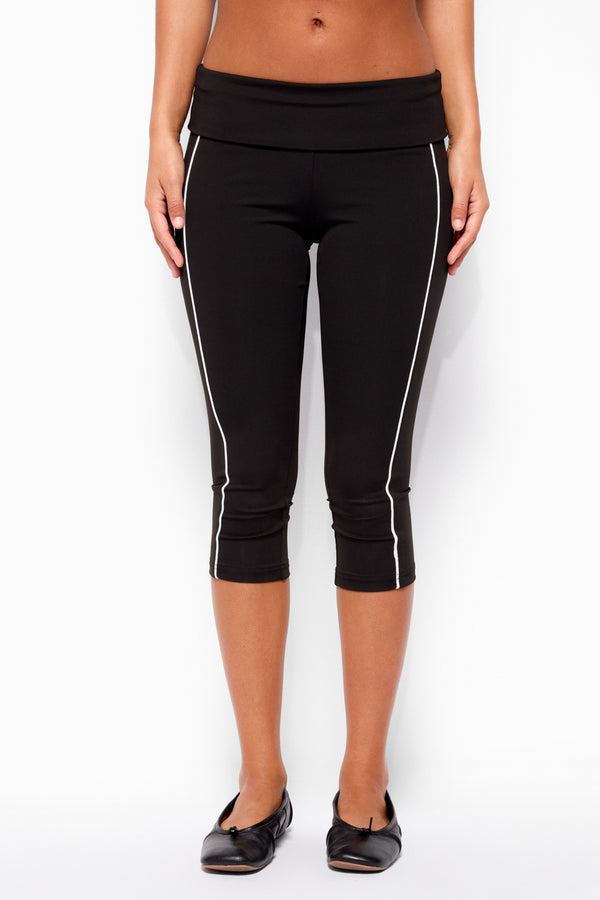 Ulay Stripey Foldover Capri Pants