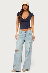 Docie V Neck Top