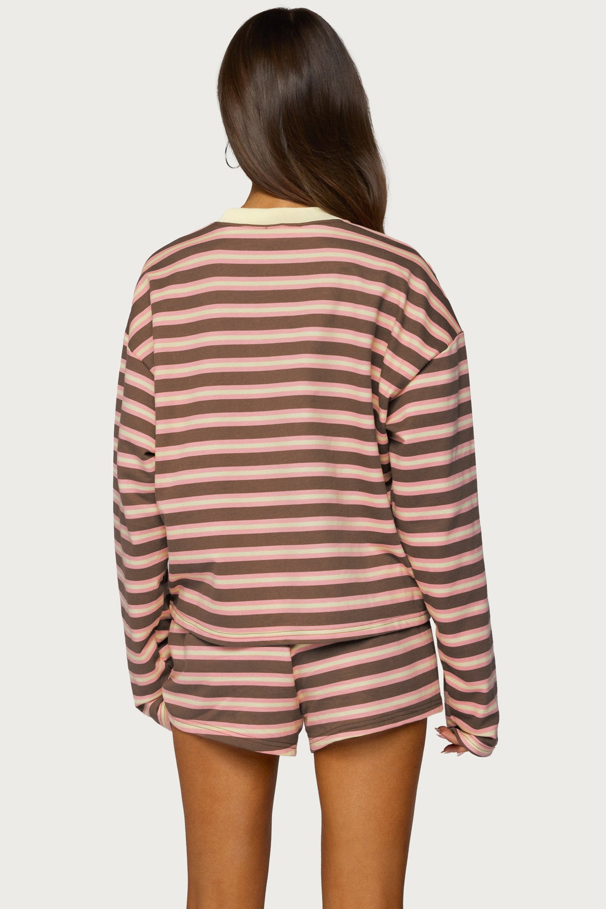 Blanchy Striped Long Sleeve Top