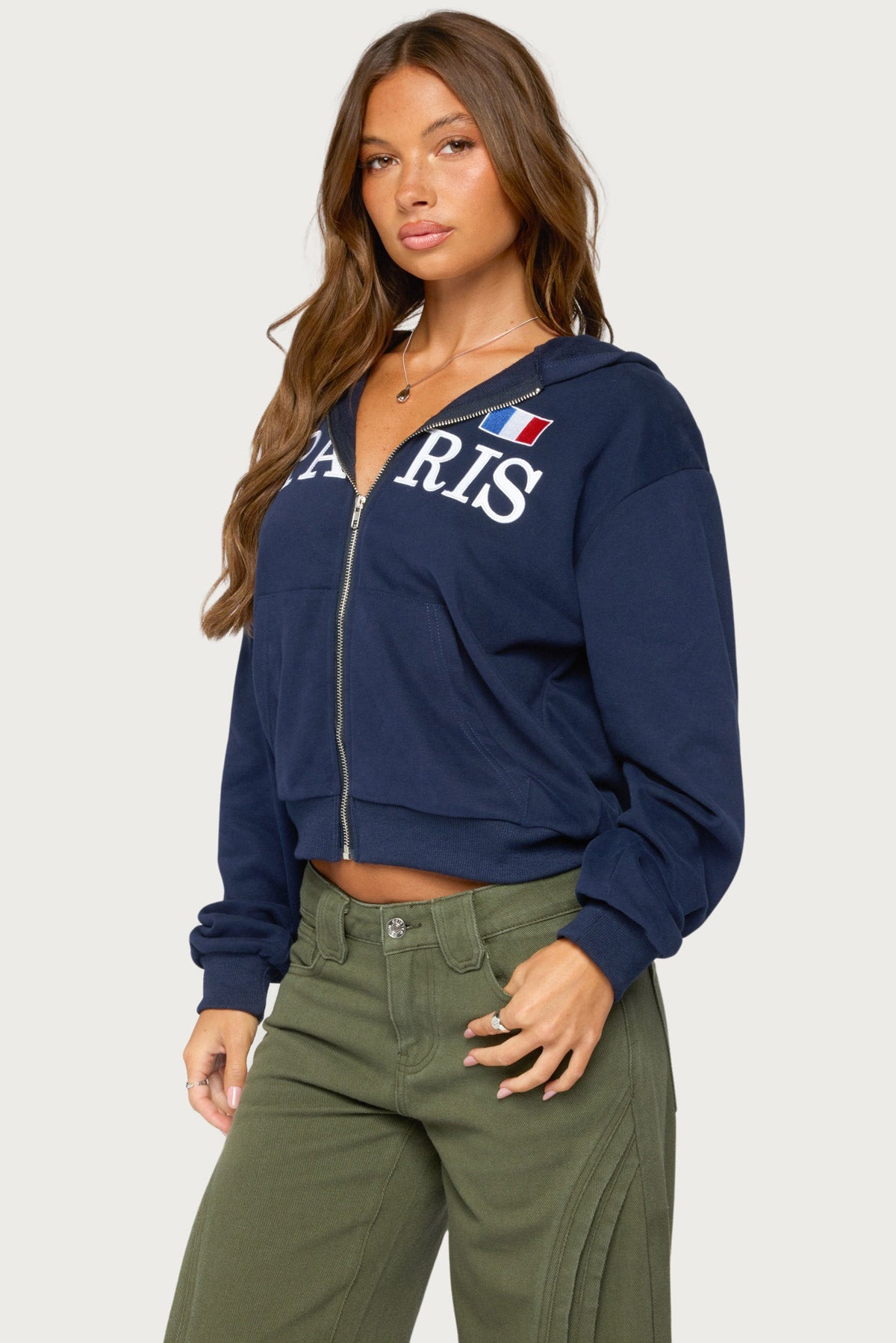 Paris Zip Up Hoodie