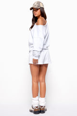 Karis Off Shoulder Oversized Sweatshirt