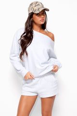Karis Off Shoulder Oversized Sweatshirt