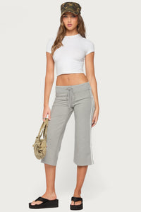 Zanele Side Stripe Capri Sweatpants