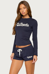 Edikted Cali Long Sleeve T Shirt