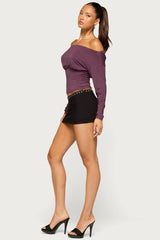 Jaze Off Shoulder Long Sleeve Top