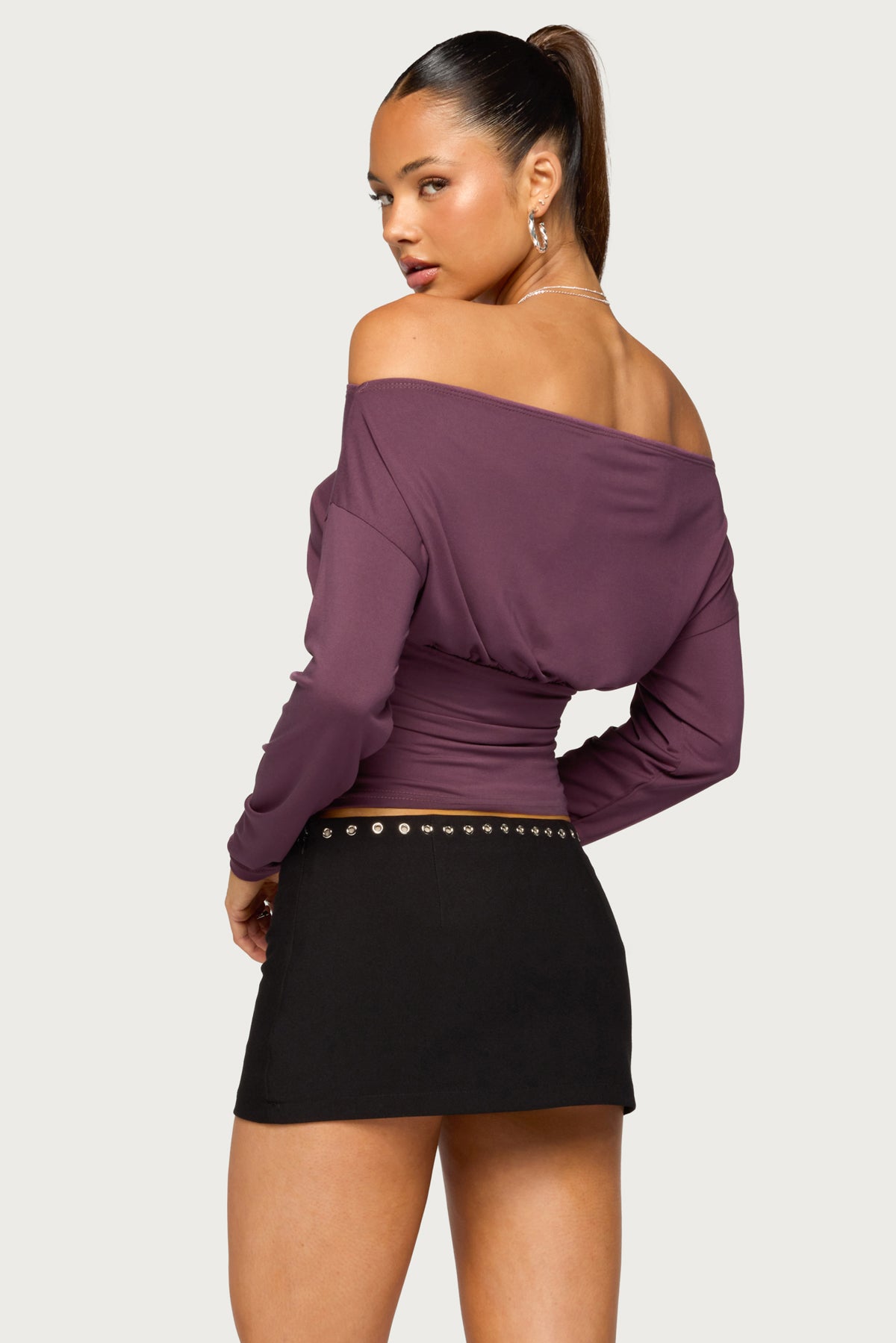 Jaze Off Shoulder Long Sleeve Top