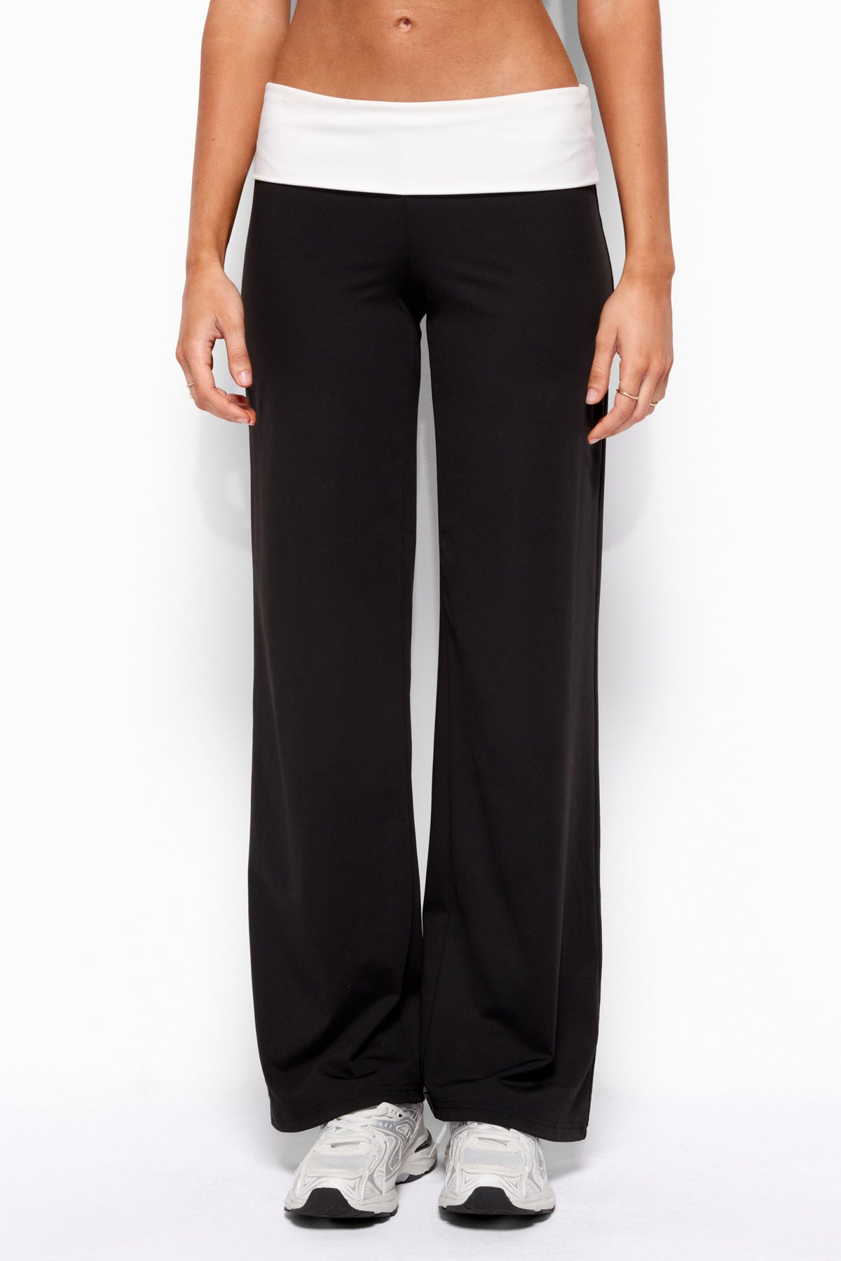 Reyna Contrast Foldover Pants