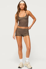 Lisah Polka Dot Halter Top