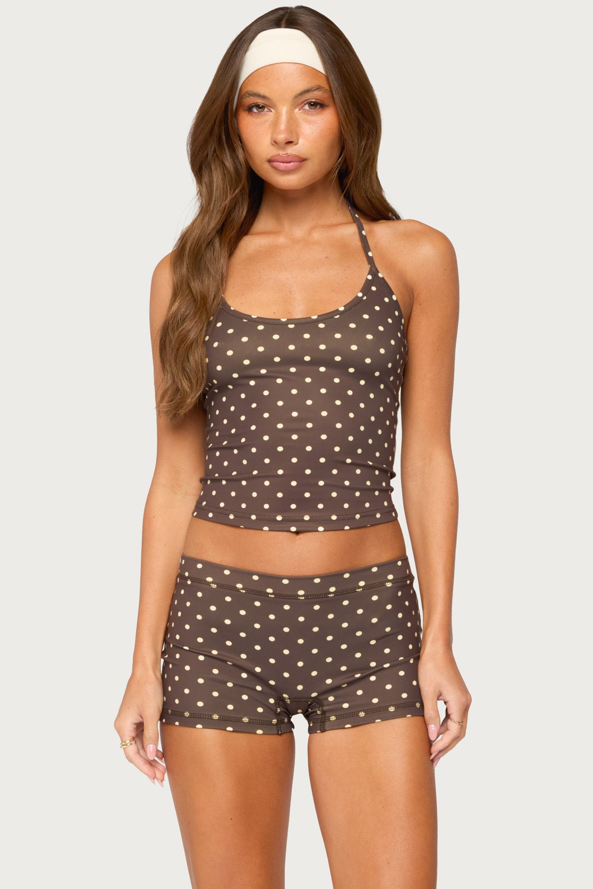 Lisah Polka Dot Halter Top