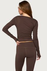 Seana Long Sleeve V Neck Top