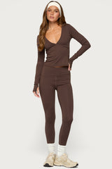 Seana Long Sleeve V Neck Top