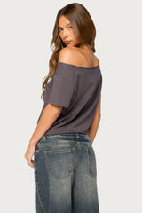 Fallen Angel Off Shoulder T Shirt