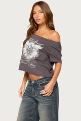 Fallen Angel Off Shoulder T Shirt