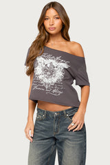 Fallen Angel Off Shoulder T Shirt
