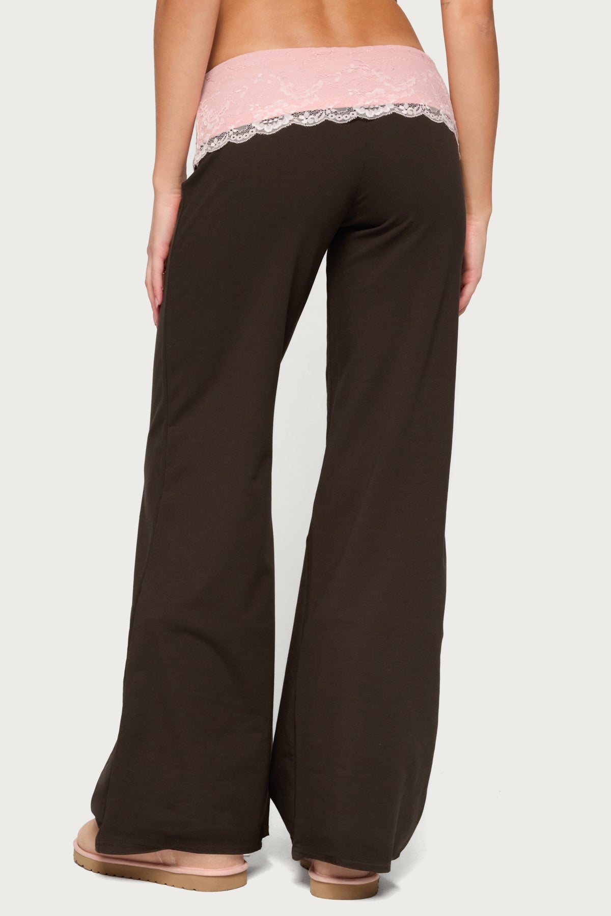 Chrissie Lacey Contrast Foldover Pants