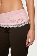 Chrissie Lacey Contrast Foldover Pants