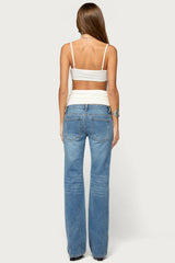 Vali Built In Bra Backless Top