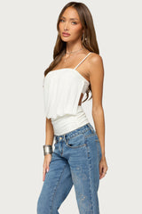 Vali Built In Bra Backless Top