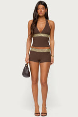 Jasia Sequin Micro Shorts