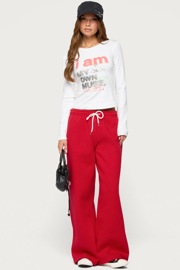Kamari Low Rise Wide Sweatpants