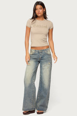 Edikted Studded T Shirt