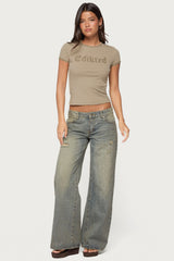 Edikted Studded T Shirt