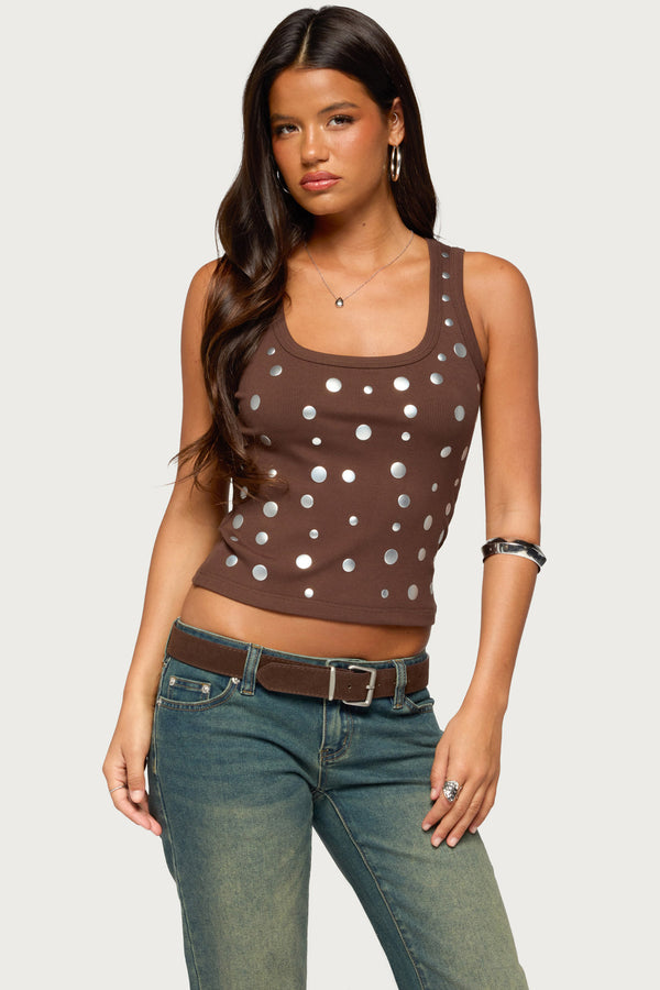 Isabella Studded Tank Top