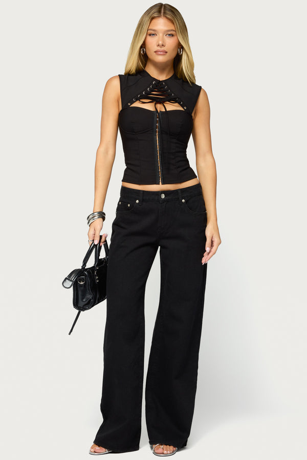 Ingi Lace Up Cutout Corset view 2