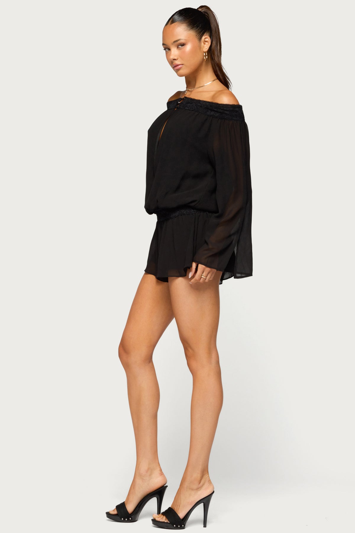 Jeala Lacey Chiffon Romper