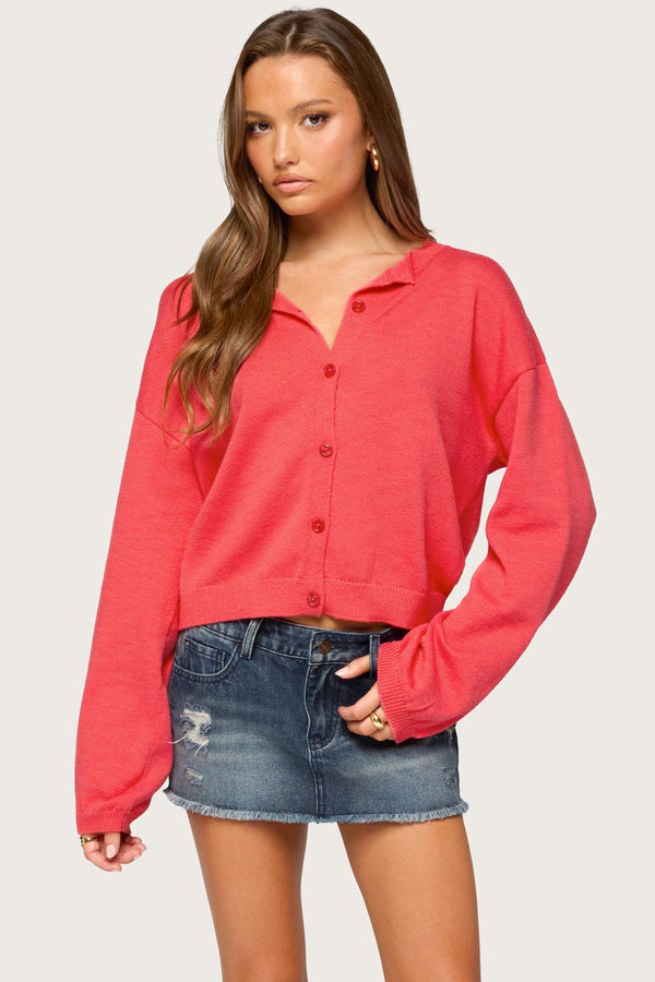 Fion Buttoned Knit Cardigan