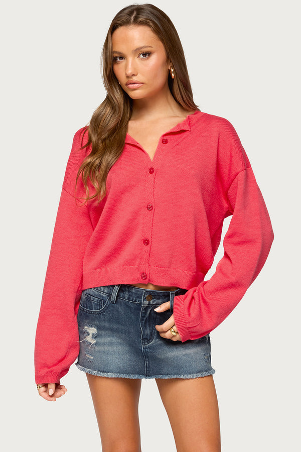 Fion Buttoned Knit Cardigan view 1