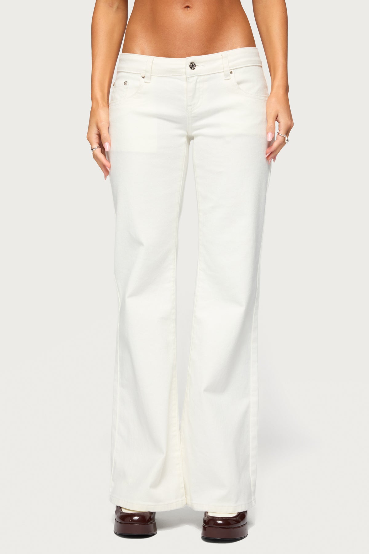 Girla Low Rise Wide Leg Jeans
