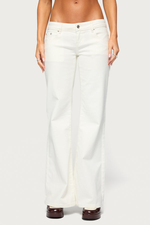 Girla Low Rise Wide Leg Jeans view 2