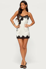 Finlee Lacey Satin Effect Mini Dress