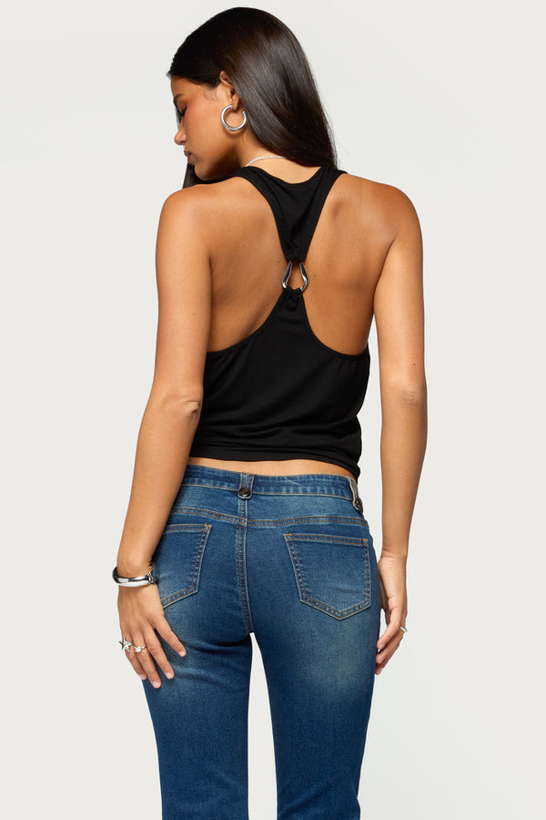 Paye Racerback Metal Ring Tank Top view 1