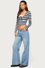 Blakeleigh Two Piece Tie Front Top
