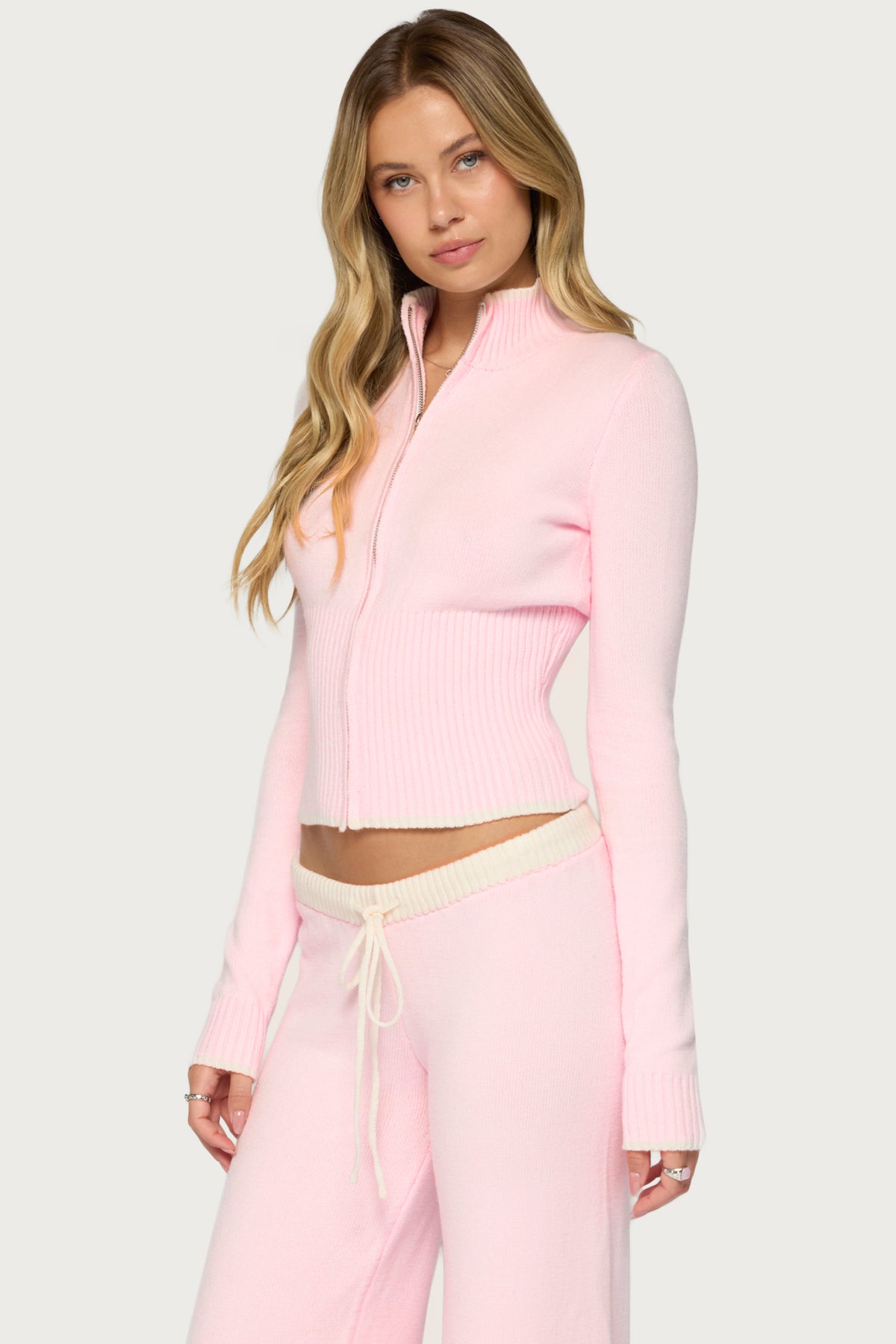 Hanin High Neck Knit Jacket