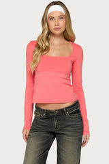 Madina Long Sleeve Babydoll Top