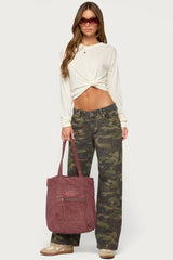 Naely Long Sleeve V Neck Top